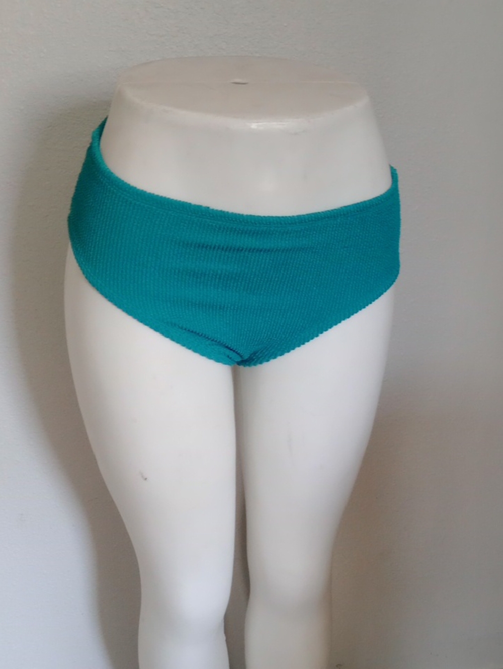 Kona Sol Teal Ribbed Swim Bottoms